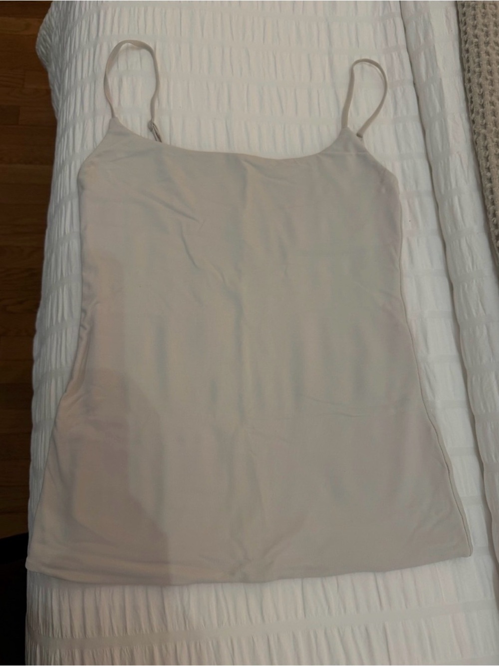 Aritzia Contour Light Beige Tank Top